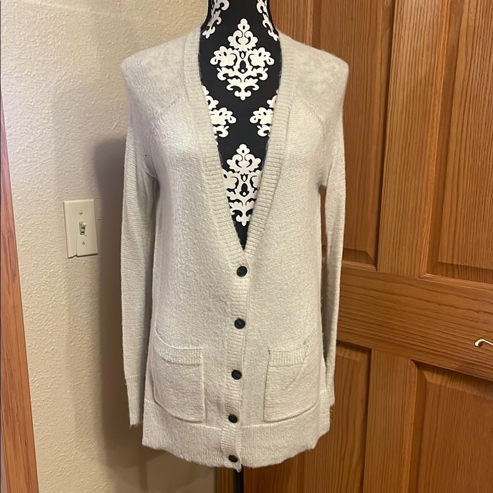 Women's Cream Cardigan Sweater